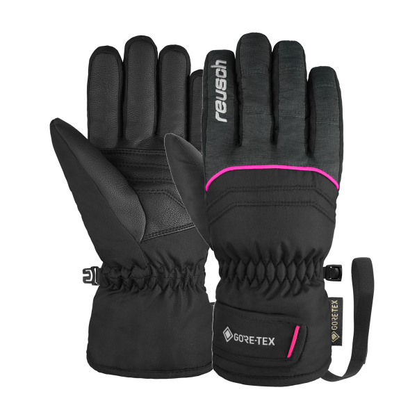 Reusch Teddy GORE-TEX Junior 6291322 7771 black grey pink 1